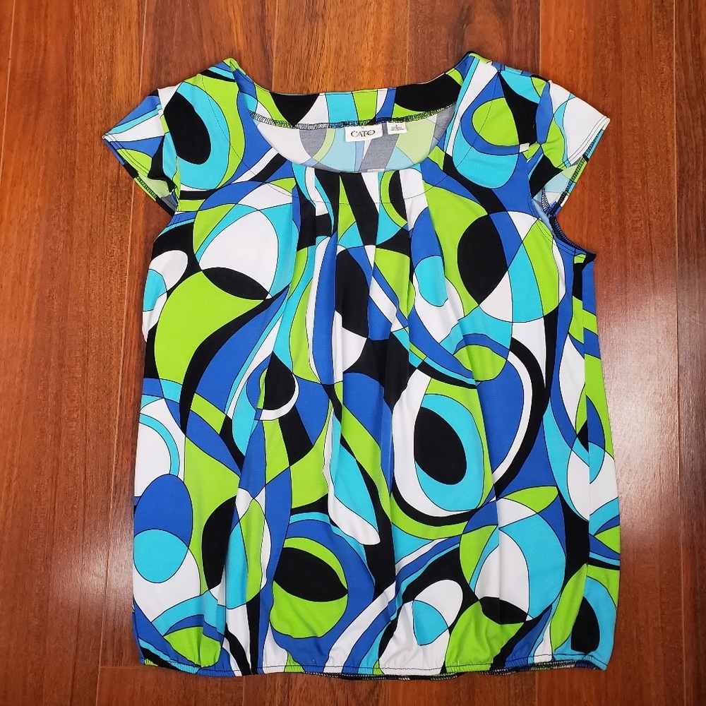 Cato's Cap Sleeve Spherical Designed Top